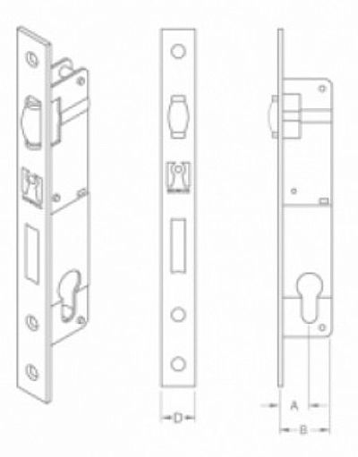 Κλειδαριά Σιδερόπορτας 45'' 