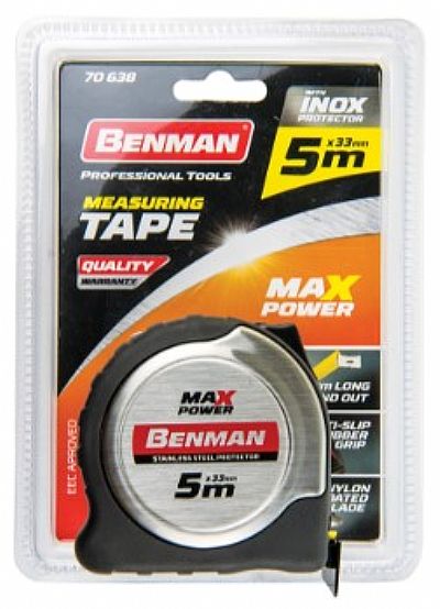 Μέτρο Ρολό Max Power 5m x 27mm 70637