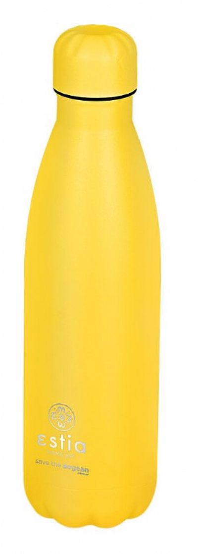Estia Θερμός Flask Lite Save The Aegean 500ml Pineapple Yellow