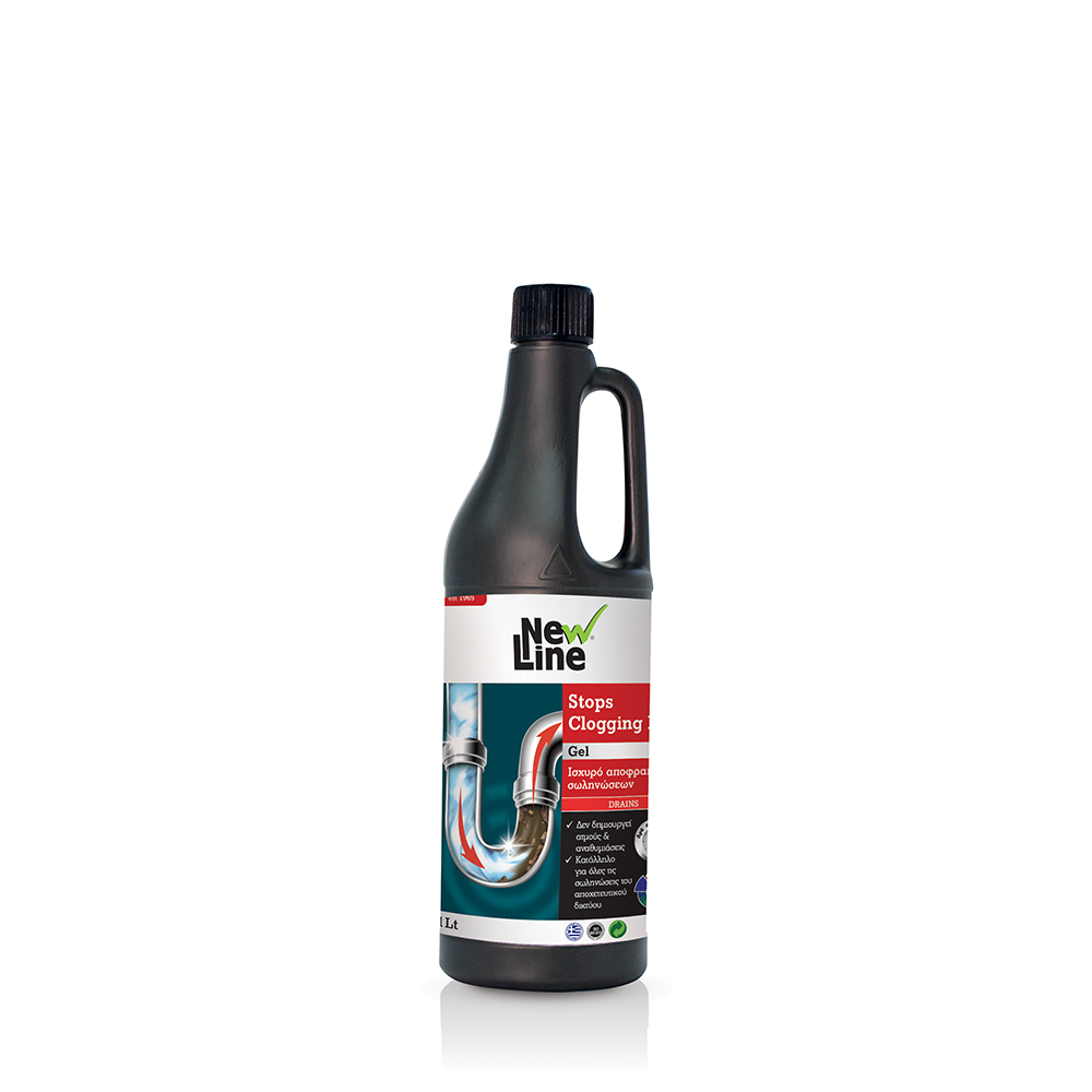 Stops Clogging Red - Ισχυρό αποφρακτικό σωληνώσεων σε μορφή Gel 1L