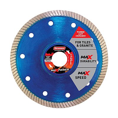 Διαμαντόδισκος MaxPower Turbo Πλακιδίων Ø125 74495
