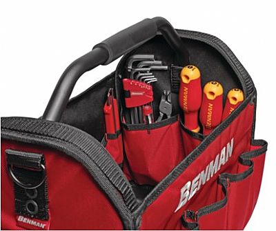 Benman Εργαλειοθήκη-Τσάντα Μεγάλη Ανοιχτού Τύπου με Ρυθμιζόμενο Ιμάντα 73195