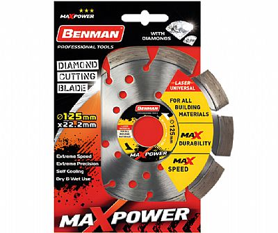 ΔΙΑΜΑΝΤΟΔΙΣΚΟΣ MAXPOWER UNIVERSAL-LASER Ø125mm