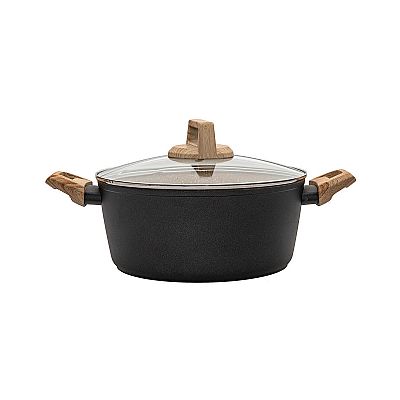 ΚΑΤΣΑΡΟΛΑ EARTH ΑΝΤΙΚΟΛΛΗΤΙΚΗ ΠΡΕΣΣΑΡΙΣΤΟΥ ΑΛΟΥΜΙΝΙΟΥ 24cm 4.3lt