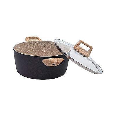 ΚΑΤΣΑΡΟΛΑ EARTH ΑΝΤΙΚΟΛΛΗΤΙΚΗ ΠΡΕΣΣΑΡΙΣΤΟΥ ΑΛΟΥΜΙΝΙΟΥ 24cm 4.3lt