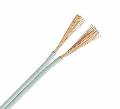 ΚΑΛΩΔΙΟ ΕΥΚΑΜΠΤΟ PVC ΛΕΥΚΟ 2x0,75mm² / m